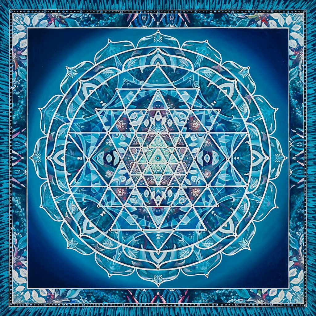 Sri Yantra Wild Blue – Mandala